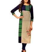 multicolor crepe rayon party wear kurtis