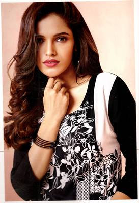 black crepe rayon party wear kurtis 2