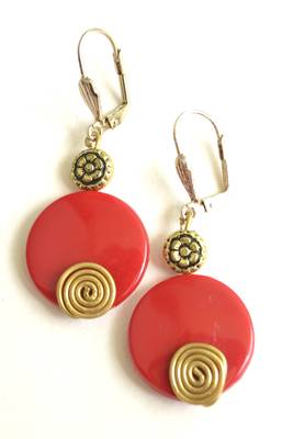 Acrylic Bead Earrings 1