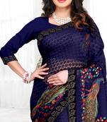 Chitrakshi Designer Peacock Brasso Saree With Blouse Piece