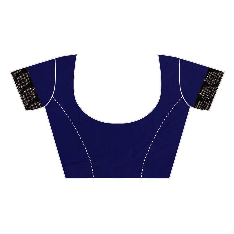 Chitrakshi Designer Peacock Brasso Saree With Blouse Piece