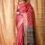 Pink woven patola saree with blouse