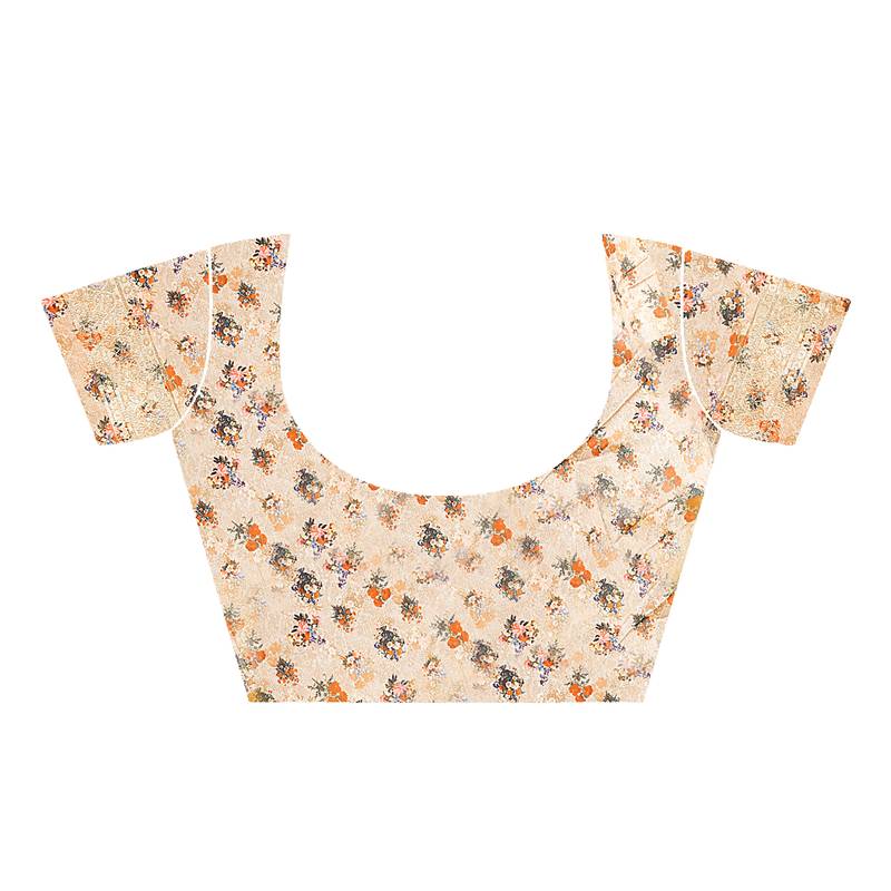 Chitrakshi digital print organza saree with blouse 