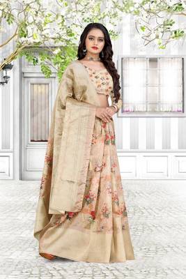 chitrakshi pink organza linen printed saree with blouse 2