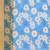 Blue printed chanderi saree with blouse
