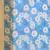 Blue printed chanderi saree with blouse