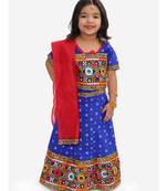 Blue Bandhani Print Lehenga Choli