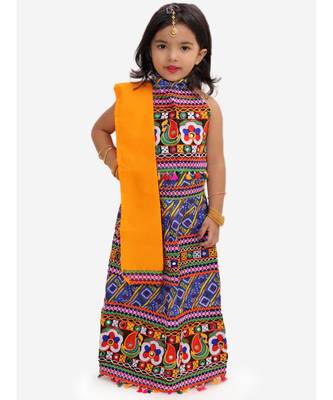 Blue Halter Neck Lehenga Choli 1