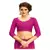 Pink printed georgette saree with blouse