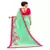 Light sea green printed georgette saree with blouse