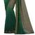 Green printed georgette saree with blouse