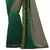 Green printed georgette saree with blouse