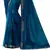Blue plain georgette saree with blouse
