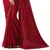 Maroon plain georgette saree with blouse