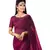 Purple plain georgette saree with blouse