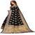 Black woven silk saree with blouse