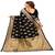 Black woven silk saree with blouse