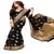 Black woven silk saree with blouse