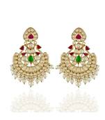royal vintage ahemdabadi kundan chand bali earring