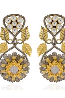 antique look golden black deasigner kundan collection
