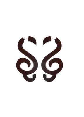 Maroon earrings 1