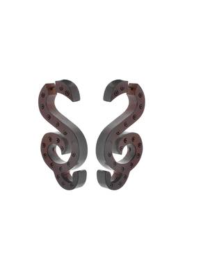 Maroon earrings 2
