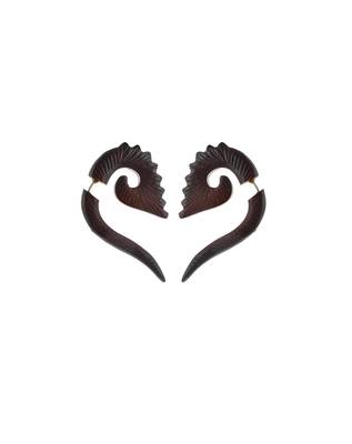 Maroon earrings 1