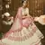White sequins, thread, zari embroidered with stone work georgette Semi Stitched bridal lehenga