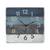Rustic Reclaimed Wood Wall Clock - Grey & Blue & White