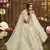 White embroidered georgette Semi Stitched bridal lehenga
