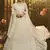 White embroidered georgette Semi Stitched bridal lehenga