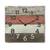 Rustic Reclaimed Wood Wall Clock - Red & White & Brown