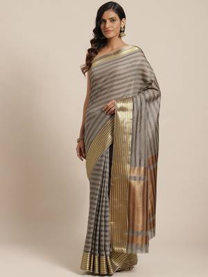   black woven dupion silk saree with blouse 1