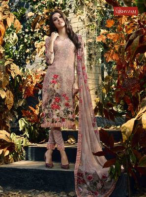 Pink digital print crepe salwar 1