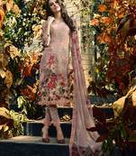 Pink digital print crepe salwar