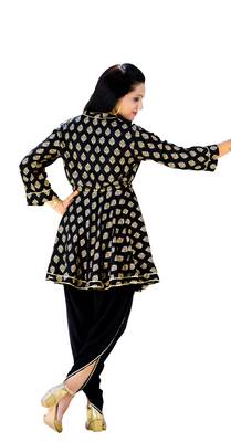 Black printed rayon kurtas-and-kurtis 2