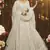 White embroidered georgette Semi Stitched bridal lehenga
