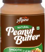 Alpino Natural Peanut Butter Smooth 2.4 KG