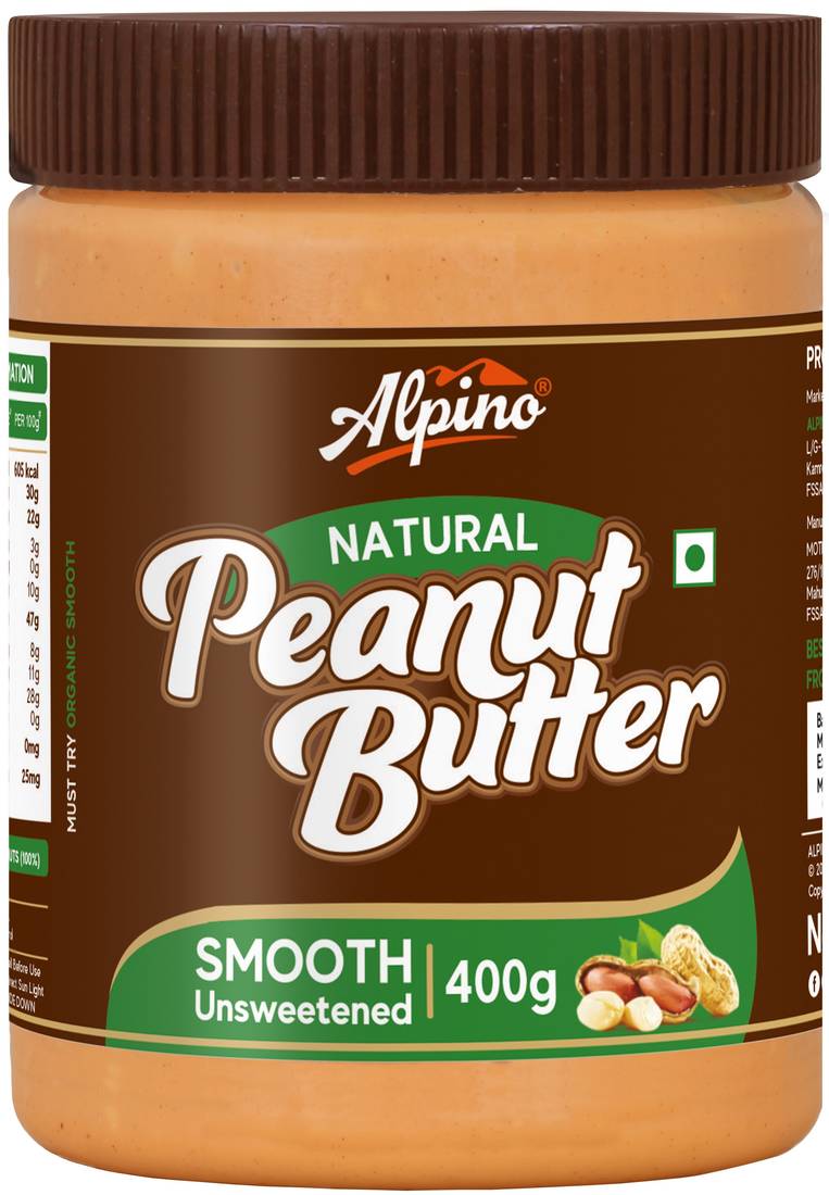 Alpino Natural Peanut Butter Smooth 400 G