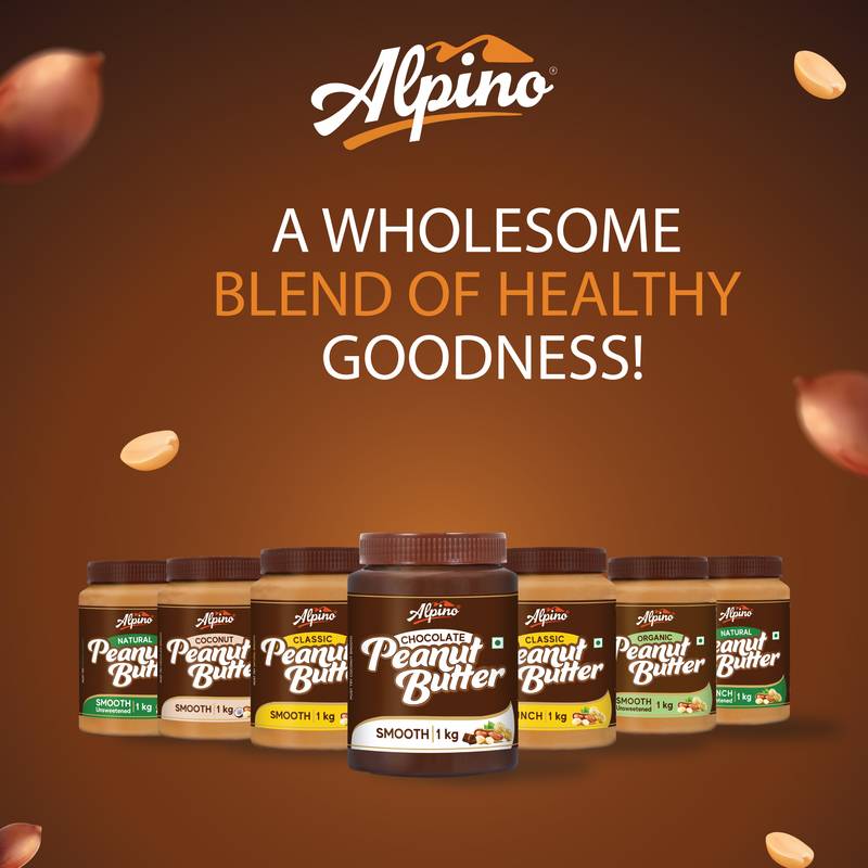 Alpino Natural Peanut Butter Smooth 400 G