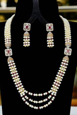 Multicolor pearl necklace-sets 1