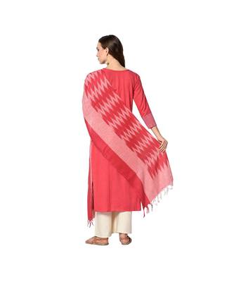 pink Elora Pure Cotton With khadi Printed Salwar Suit Unstitched Dress Material for Women 3