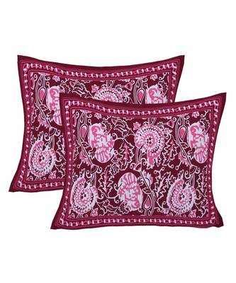 Pink Cotton Premium King Size Bedsheet with Two Zip Pillow Covers 4