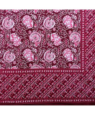 Pink Cotton Premium King Size Bedsheet with Two Zip Pillow Covers 5