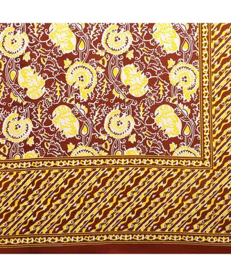 Brown Cotton Premium King Size Bedsheet with Two Zip Pillow Covers 5