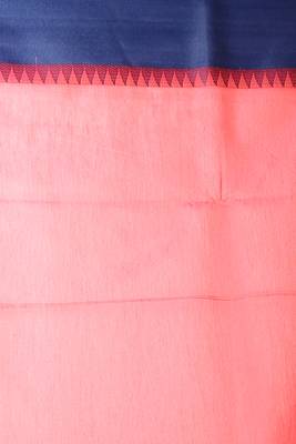 Coral woven chanderi silk saree with blouse 4