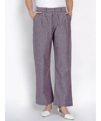 women cotton chambray pants 3