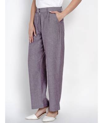 women cotton chambray pants 5