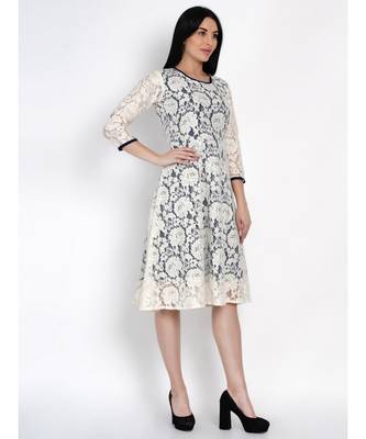 women lace dress with navy lining 3