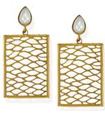 White pearl danglers-drops